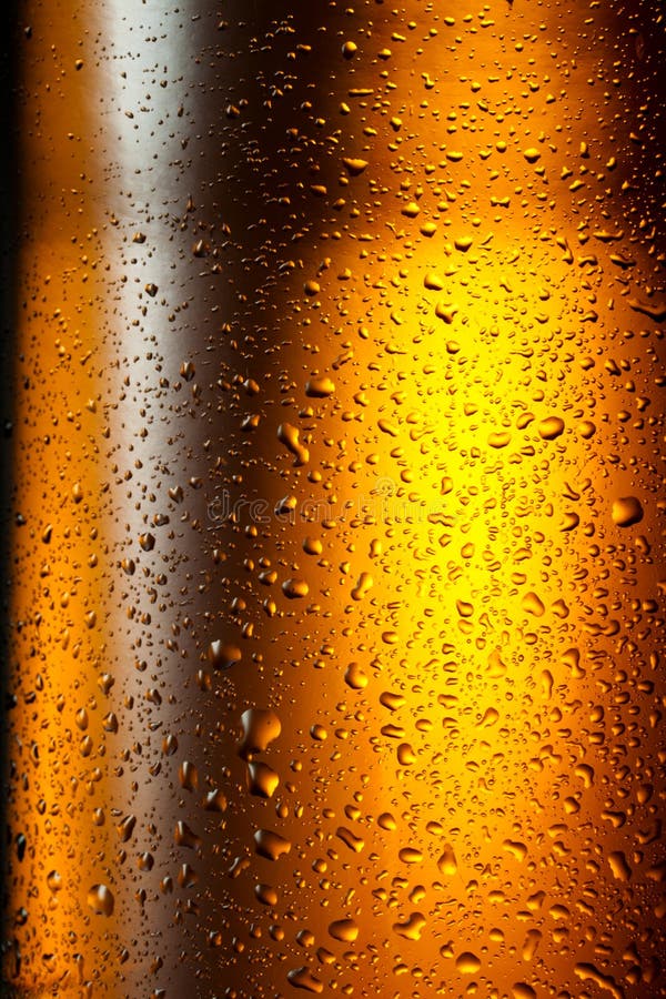 Water Drops Texture on the Bottle of Beer Stock Photo Image of macro
