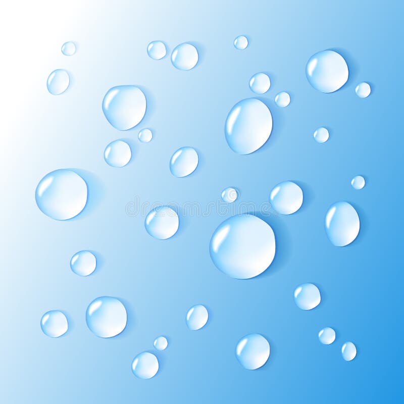 Water Drops Shaped Word AQUA - Vector Background Stock Vector ...