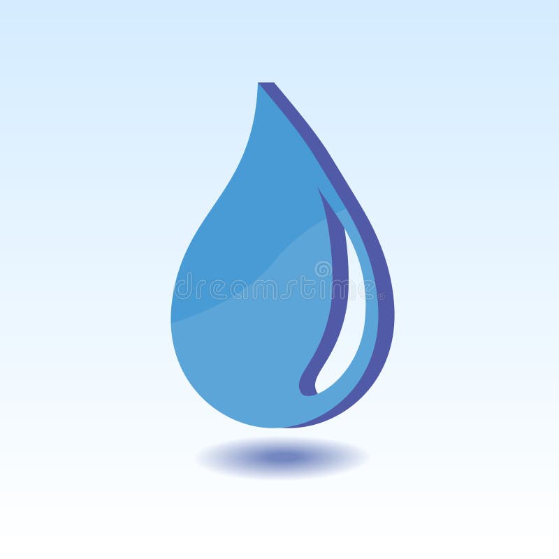 Symbol Of The Element Of Water Stock Illustration - Illustration of ...