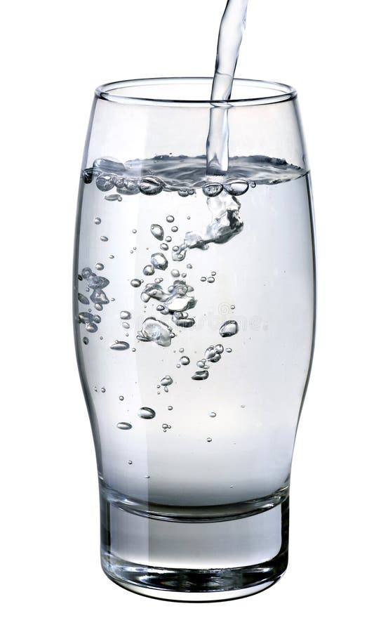 Water falling into glass royalty free stock photos Water falling into glass royalty free stock photos
