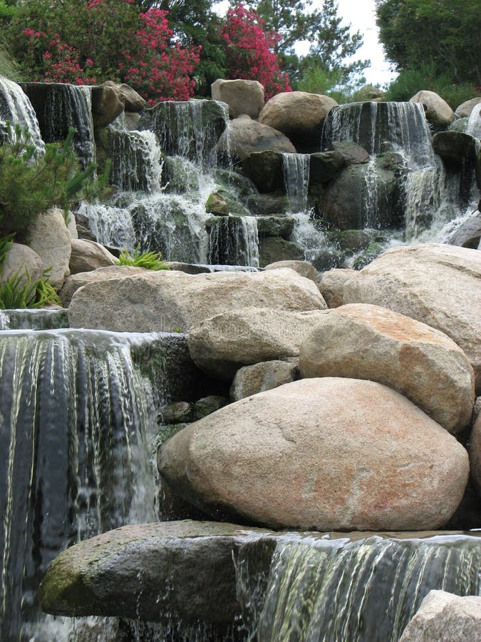 Gorgous man made water falls. Man made waterfall stock images, royalty-free photos and pictures