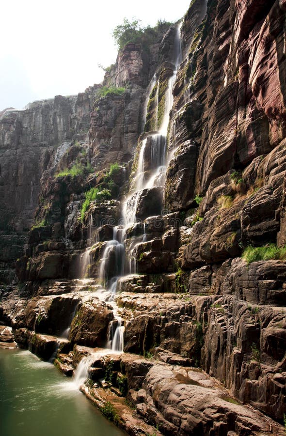 Water falls and cascades of Yun-Tai Mountain China