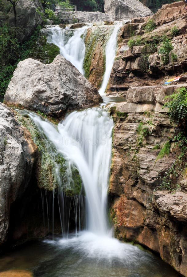 Water falls and cascades of Yun-Tai Mountain China