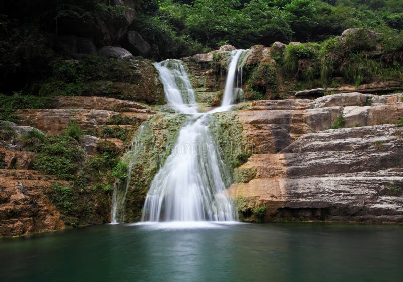 Water falls and cascades of Yun-Tai Mountain China