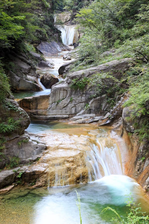 Water falls and cascades of Yun-Tai Mountain China