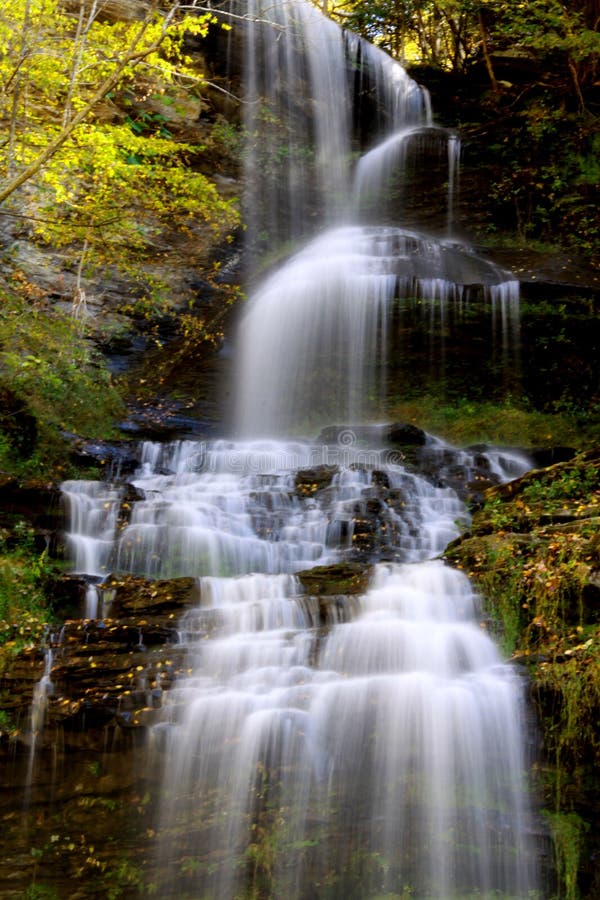 Water falls in West Virginia