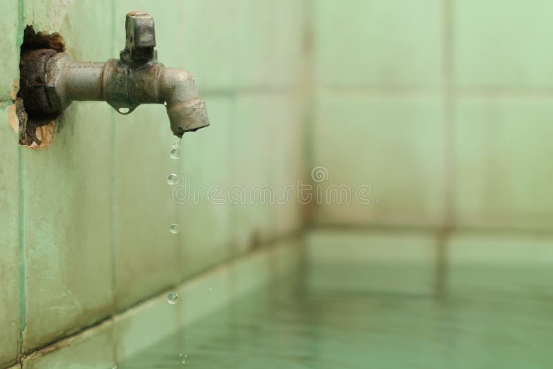 Water Faucet, a Device that Controls the Flow of Liquid, Version 6 Stock Photo Image of drip