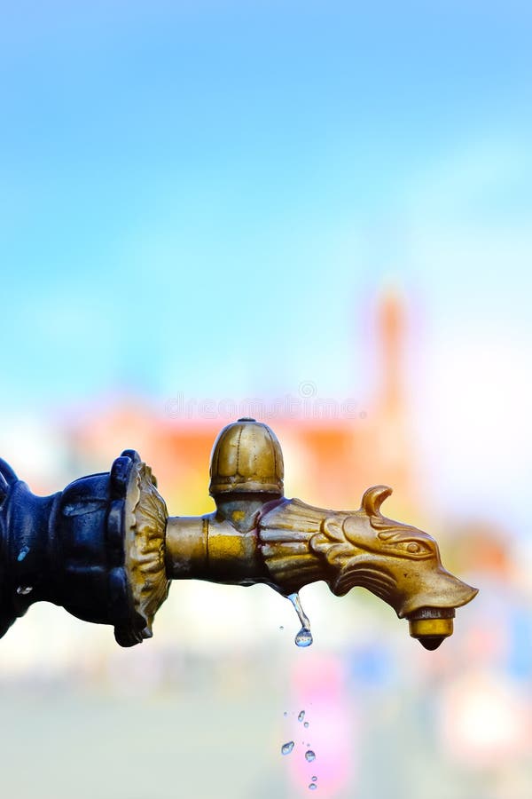 Water faucet drinking fountain, Bialystok, Poland