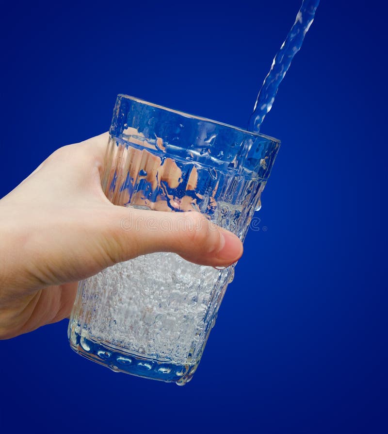 Water fills a glass stock image. Image of bubble, sheet 22668865