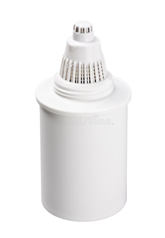 Car Oil Filter Cartridge on White Background Stock Image Image of