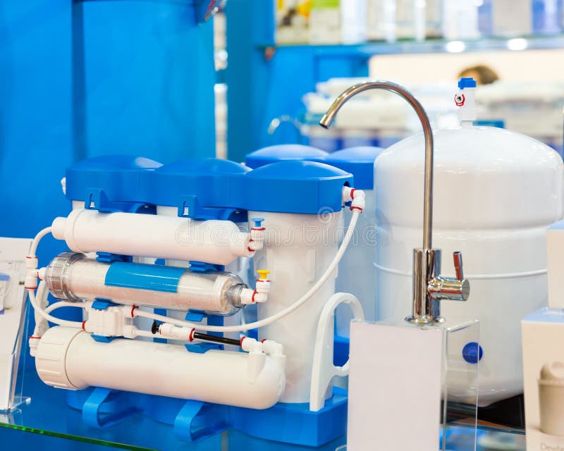 Water filter system or osmosis, water-purification royalty free stock photo Water filter system or osmosis, water-purification royalty free stock photo
