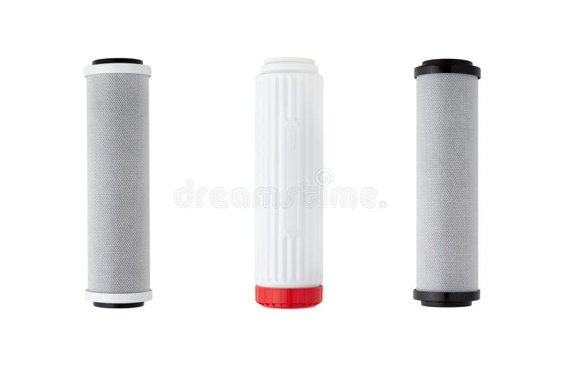 Water Filter on a White Background. Stock Photo Image of drinkable