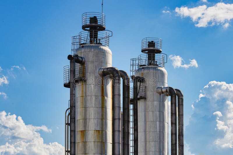 Water Filtration Tank for Beer Production Stock Photo Image of