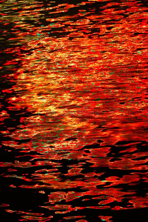 Water on Fire Abstract Colors