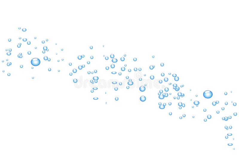 Water flow stock illustration