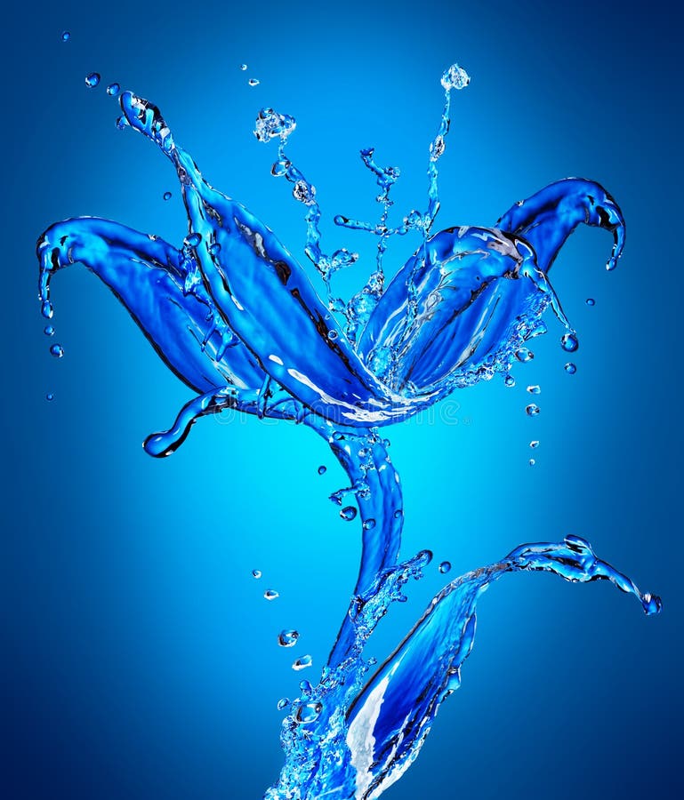 Agua flor diseno.