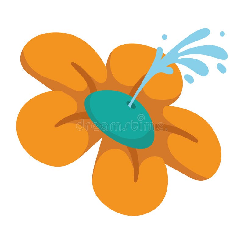 Water flower prank stock vector. Illustration of comedy 267447427
