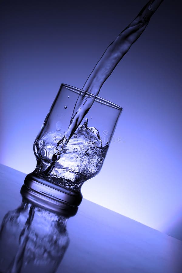 The Water Flowing into a Glass Stock Image Image of waterdrop, food 4009835
