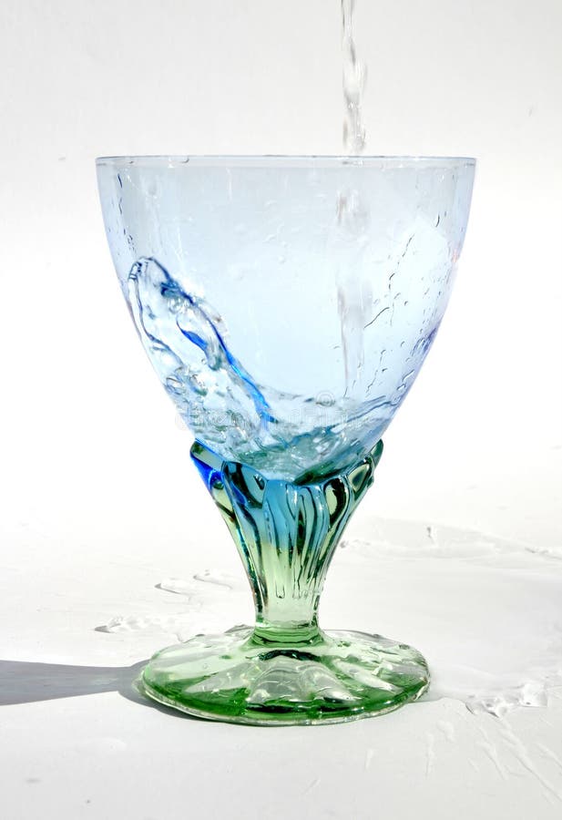 Water flowing into glass stock image. Image of falling 45059865