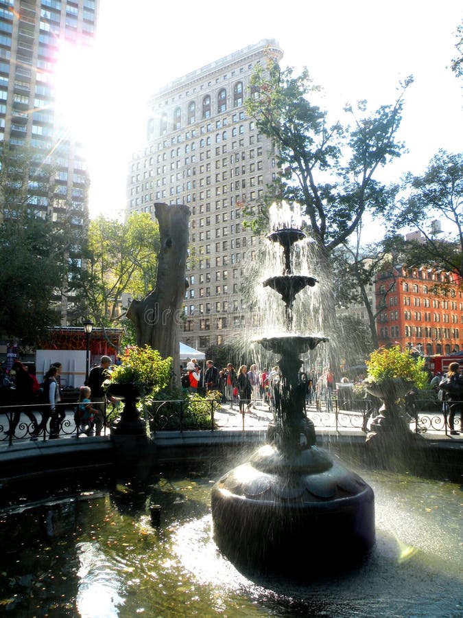 Fountain in Madison Square Park