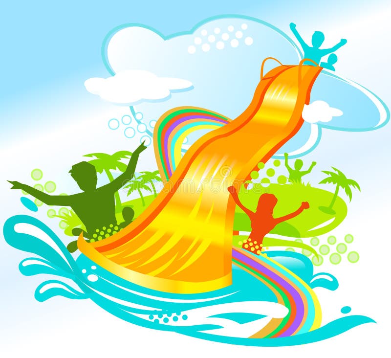 Water fun stock vector. Image of clip, color, summertime 3038931