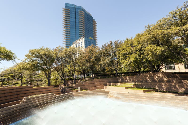 Water Gardens In Fort Worth Tx Usa Editorial Stock Photo Image