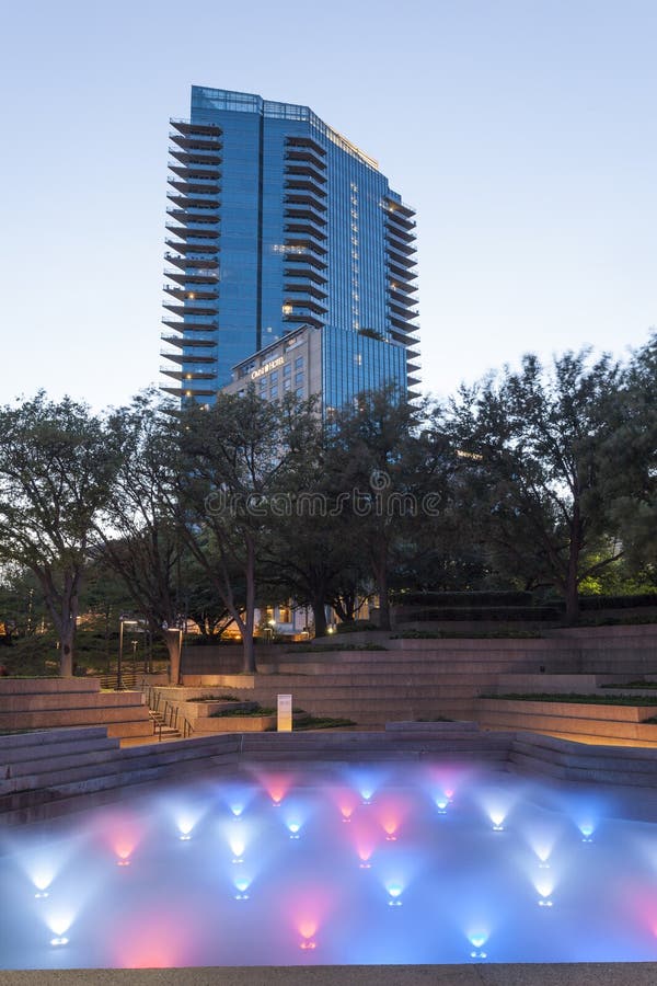 Water Gardens In Fort Worth Tx Usa Editorial Stock Photo Image