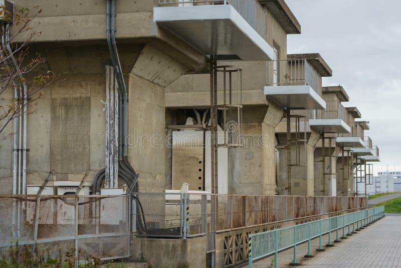 Water gate in Japan Tokyo stock photo. Image of landscape 175471380