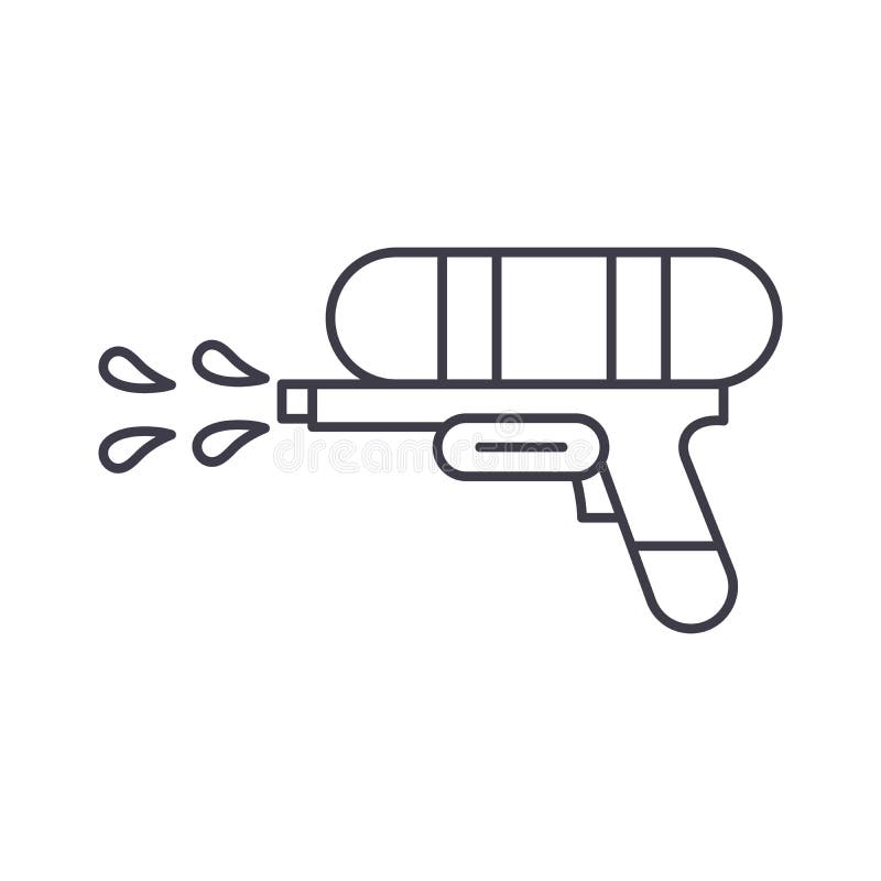 water gun black