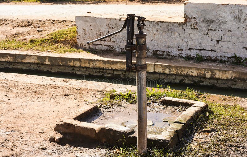 Water hand pump Nalka stock photo. Image of farm, background 83036678
