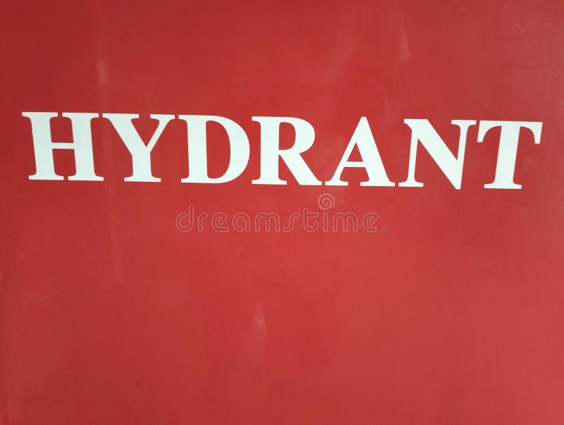 A water hydrant icon for help in case of fire royalty free stock photo