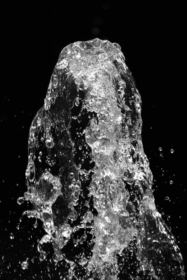 Water Jet on Black Background Stock Photo - Image of energy, drip: 16225094