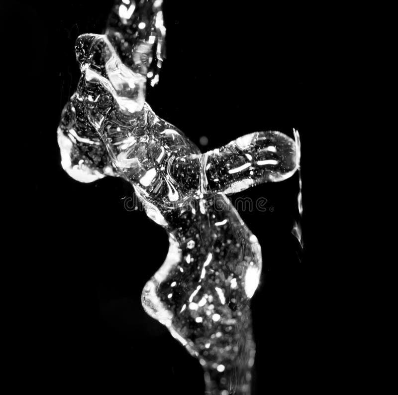 Water jet black background stock image. Image of closeup - 101457407