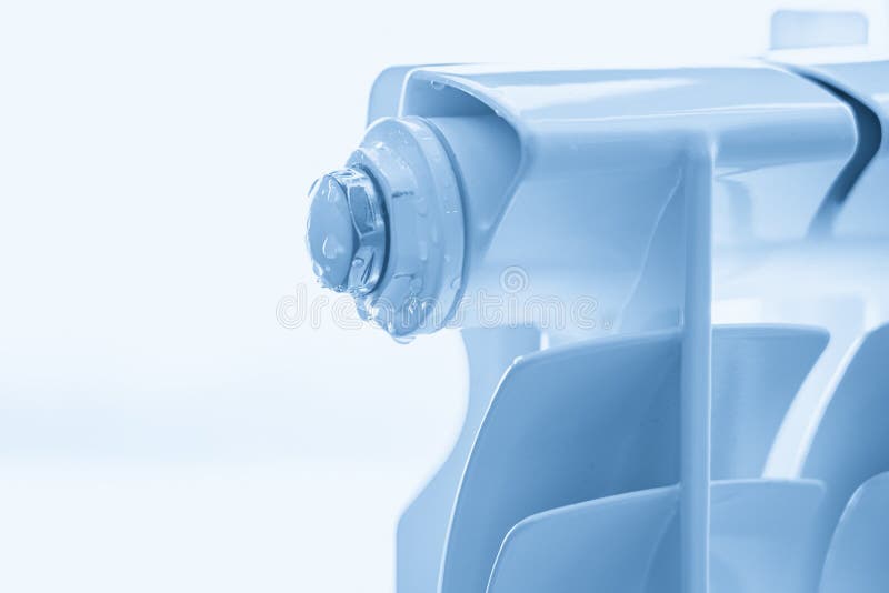 Water Leak through the Heating Radiator Stock Image Image of wall