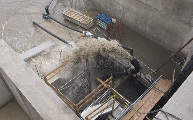 Water Leakage in Hydraulic Engineering Stock Image Image of