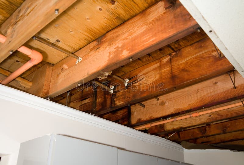 Water leaking stock photo. Image of ceiling, home, beam 9278320