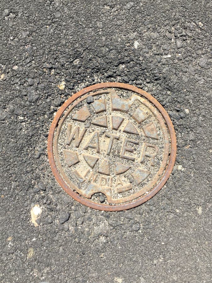 Water Main Cover stock image. Image of iron, california 39118107