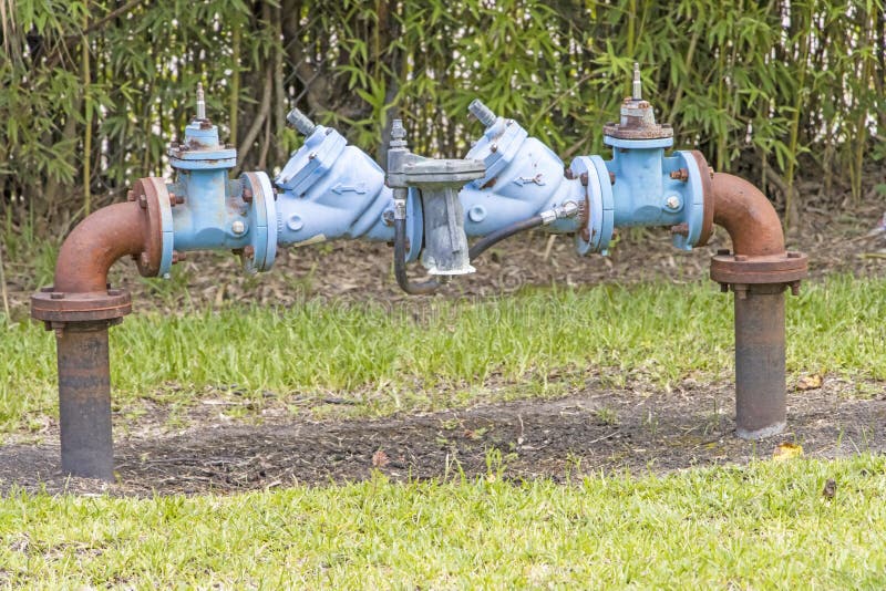 Water main valve system stock image. Image of system 223199037