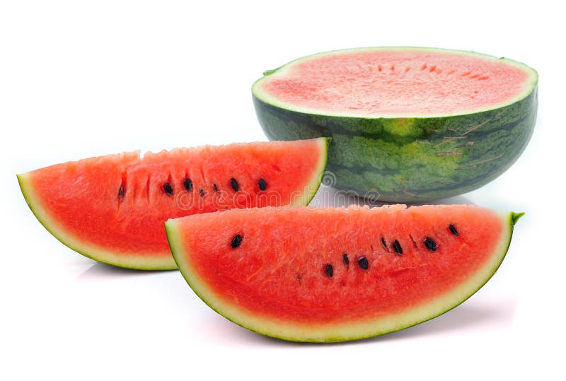 Water melon on white