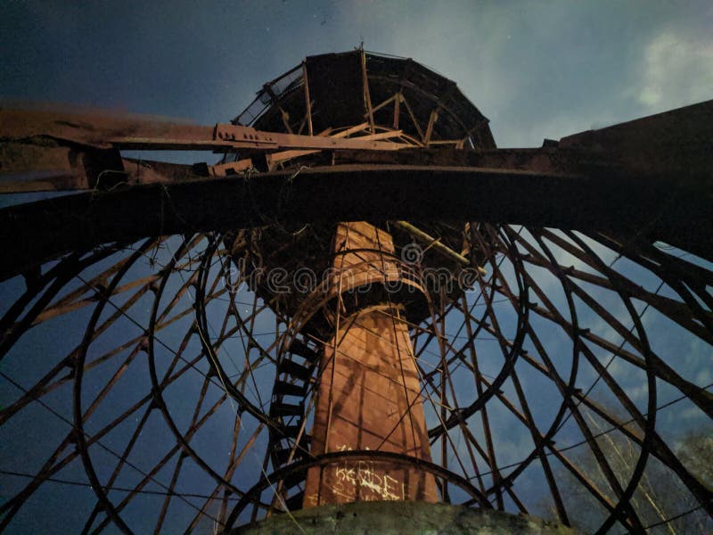 Water metal tower royalty free stock image