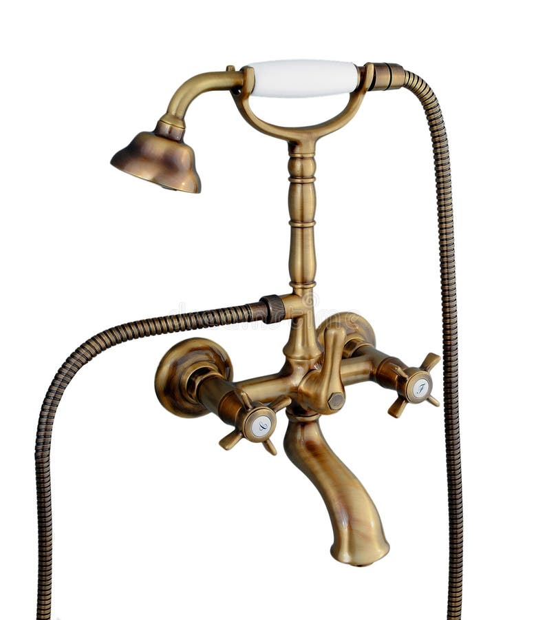 Water mixer for bathroom stock photo. Image of isolated 84485962