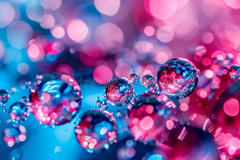 Water Molecule Hydrogen Oxygen Atoms Molecules Magnification Microscope