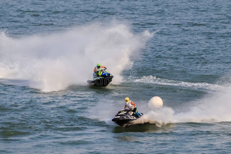 Water Motorcycle Competition Editorial Stock Image - Image of motion