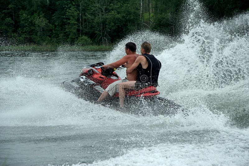 Water motorcycle drivers stock photo. Image of sport, water 996464