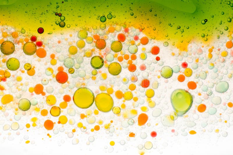 Water and oil bubble background