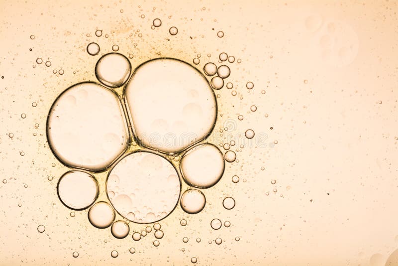 Water and oil bubble background