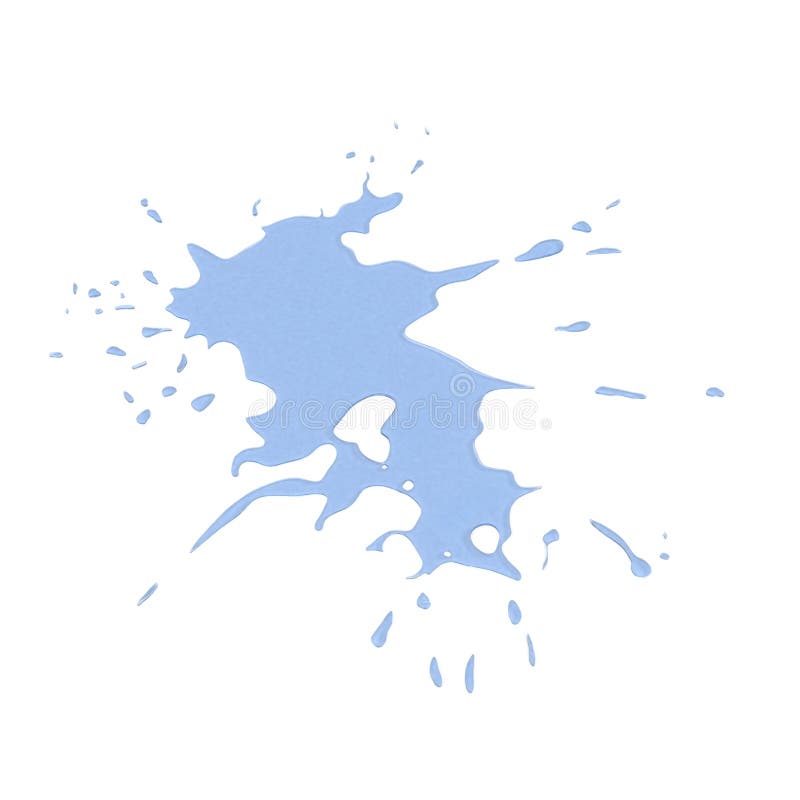 Water spilled on white background. 3D illustration. Water spilled on white background. 3D illustration