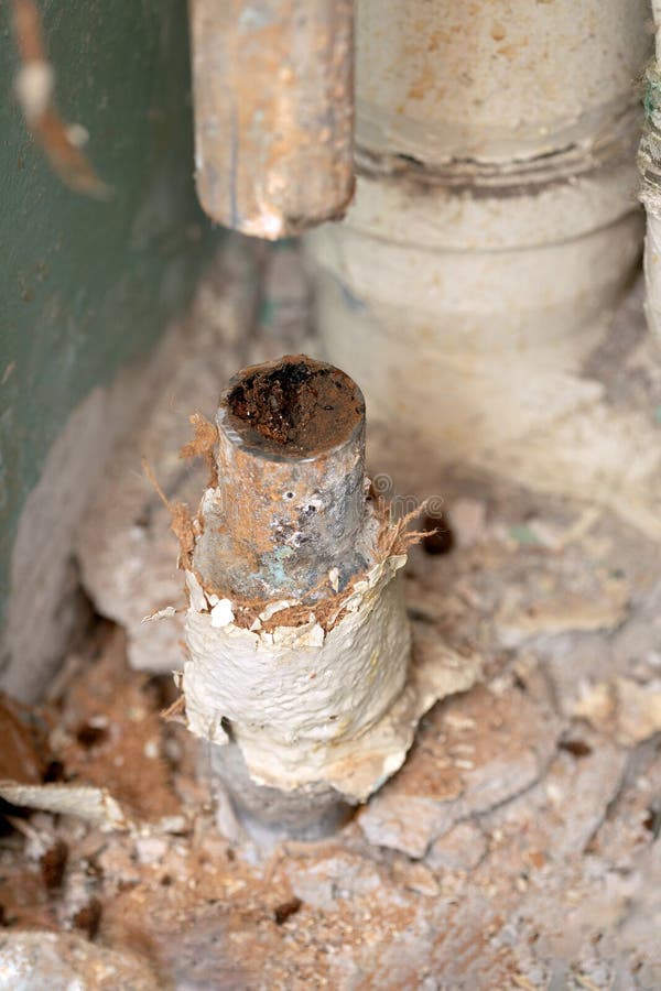 Water Pipe Clogged with Rust Stock Image Image of pipe, tubing 267352445