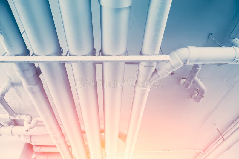 Water pipe engineering stock photography