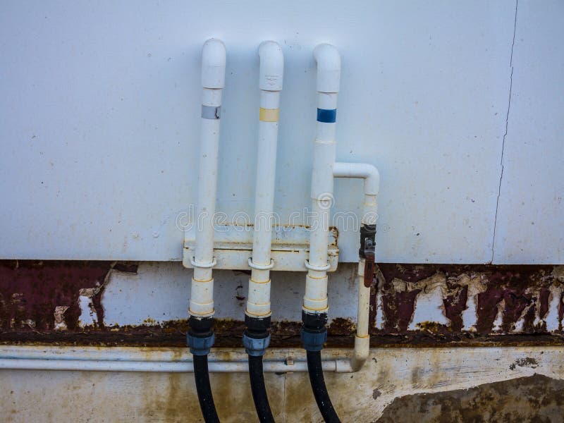 Water pipe line stock photo. Image of metal, faucet, kitchen 66246834